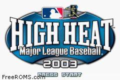 High Heat Major League Baseball 2003 game screenshot 2 High Heat Major League Baseball 2003 online game screenshot 2