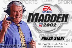 Madden NFL 2002 online game screenshot 2