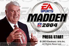 Madden NFL 2004 online game screenshot 2