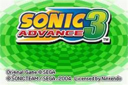 Sonic Advance 3 japan online game screenshot 2