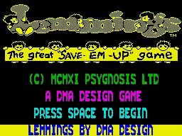 Lemmings online game screenshot 1