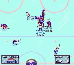 NHL Hockey '95 online game screenshot 3