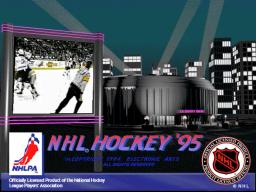 NHL Hockey '95 online game screenshot 1