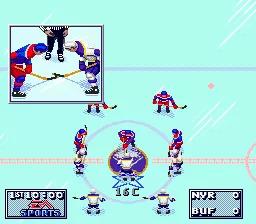 NHL Hockey '95 online game screenshot 2