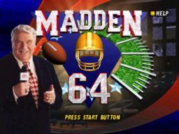 Madden Football 64 online game screenshot 1