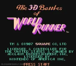 3-D Battles of World Runner, The online game screenshot 1