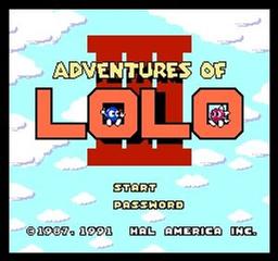 Adventures Lolo III online game screenshot 1