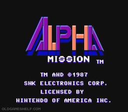 Alpha Mission online game screenshot 1