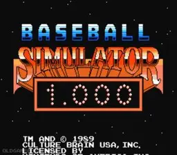 Baseball Simulator 1000 online game screenshot 2
