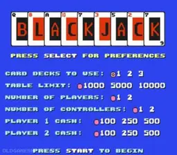 Blackjack online game screenshot 2