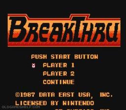 Breakthru online game screenshot 1