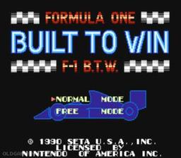 Formula One - Built To Win online game screenshot 1