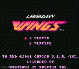 Legendary Wings online game screenshot 1