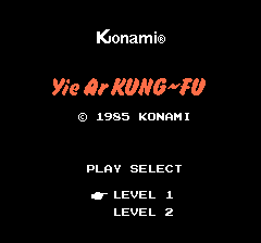 Yie Ar Kung Fu Jap online game screenshot 1