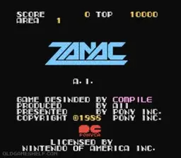 Zanac online game screenshot 2