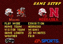 College Football USA 96 online game screenshot 2