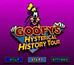 Goofy's Hysterical History Tour online game screenshot 1