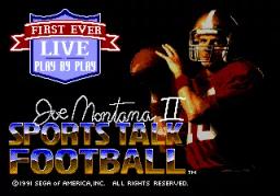 Joe Montana II Sports Talk Football online game screenshot 1