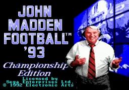 John Madden Football - Championship Edition online game screenshot 1