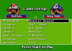 John Madden Football '92 online game screenshot 3
