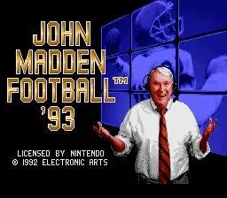 John Madden Football '93 online game screenshot 1