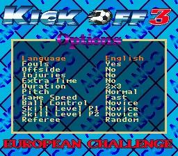 Kick Off 3 - European Challenge online game screenshot 2