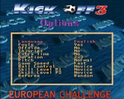 Kick Off 3 - European Challenge online game screenshot 3