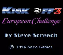 Kick Off 3 - European Challenge online game screenshot 1