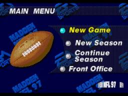 Madden NFL 97 online game screenshot 3