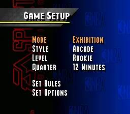 NBA Live 95 online game screenshot 2