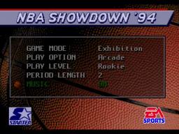 NBA Showdown '94 online game screenshot 2