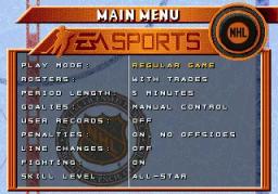 NHL 96 online game screenshot 2