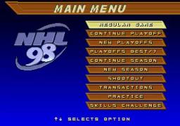 NHL 98 online game screenshot 2