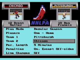 NHLPA Hockey 93 online game screenshot 3