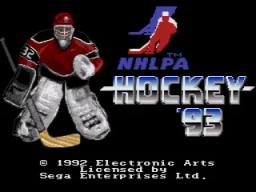 NHLPA Hockey 93 online game screenshot 2