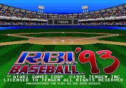 R.B.I. Baseball '93 online game screenshot 1
