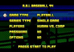 R.B.I. Baseball '94 online game screenshot 2
