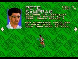 Sampras Tennis 96 online game screenshot 2
