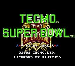 Tecmo Super Bowl online game screenshot 1