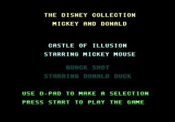 The Disney Collection - Castle of Illusion Starring Mickey Mouse & QuackShot Starring Donald Duck game screenshot 1 The Disney Collection - Castle of Illusion Starring Mickey Mouse & QuackShot Starring Donald Duck online game screenshot 1