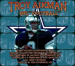 Troy Aikman NFL Football online game screenshot 1
