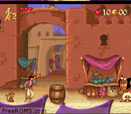 Aladdin 1993 online game screenshot 1