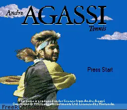 Andre Agassi Tennis online game screenshot 1