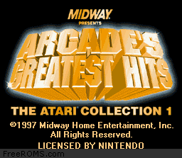 Arcade's Greatest Hits - The Atari Collection 1 game screenshot 1 Arcade's Greatest Hits - The Atari Collection 1 online game screenshot 1