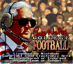 Bill Walsh College Football online game screenshot 2