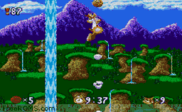 Bubsy in Claws Encounters of the Furred Kind online game screenshot 2