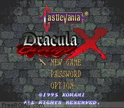 Castlevania - Dracula X online game screenshot 1
