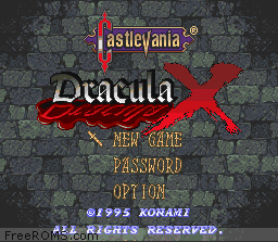 Castlevania - Dracula X game screenshot 1 Castlevania - Dracula X online game screenshot 1