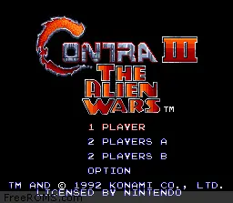 Contra III - The Alien Wars online game screenshot 1