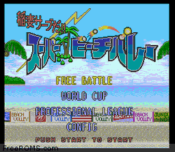 Inazuma Serve da!! Super Beach Volley game screenshot 1 Inazuma Serve da!! Super Beach Volley online game screenshot 1